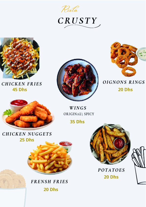 Menu du snack page 13