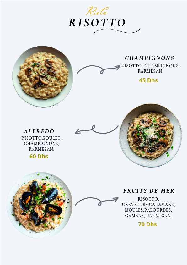 Menu du snack page 8