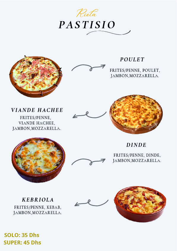 Menu du snack page 9